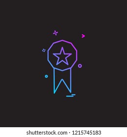 Medal icon design vector