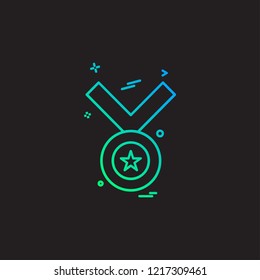Medal icon design vector