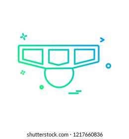 Medal icon design vector