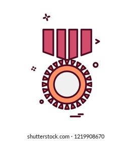 Medal icon design vector