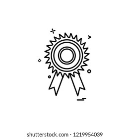 Medal icon design vector