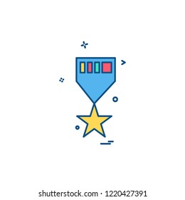 Medal icon design vector