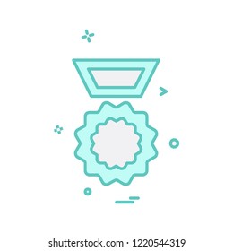 Medal icon design vector