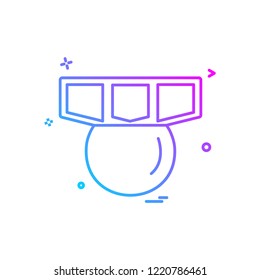 Medal icon design vector