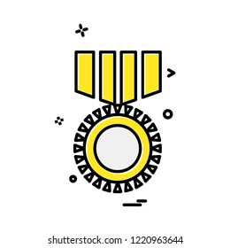 Medal icon design vector