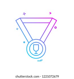 Medal icon design vector