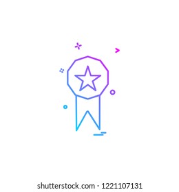 Medal icon design vector
