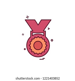 Medal icon design vector