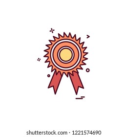 Medal icon design vector