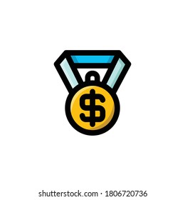 Medal Icon , Economy Symbol.