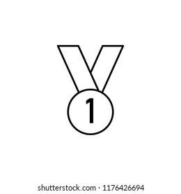 medal icon. Element of education for mobile concept and web apps icon. Thin line icon for website design and development, app development. Premium icon