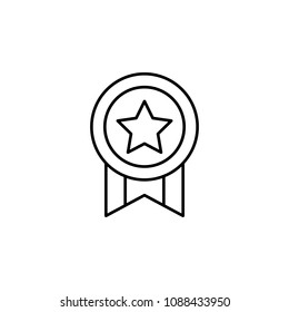 medal icon. Element of success and awards for mobile concept and web apps. Detailed medal icon can be used for web and mobile. Premium icon on white background