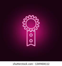 medal icon. Elements of HR & Heat hunting in neon style icons. Simple icon for websites, web design, mobile app, info graphics