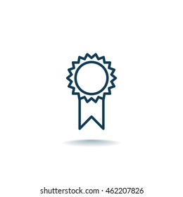  Medal icon flat.