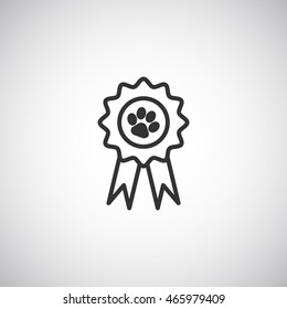  Medal icon flat .