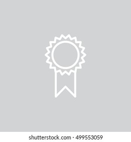  Medal icon flat.