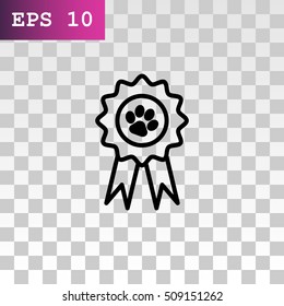  Medal icon flat .