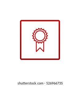 Medal icon flat.