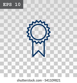  Medal icon flat.