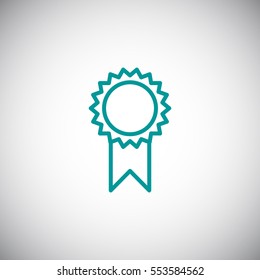  Medal icon flat.