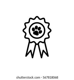  Medal icon flat .