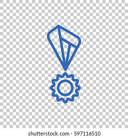  Medal icon flat.