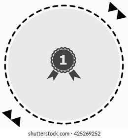 Medal icon Flat Design. Isolated Illustration.