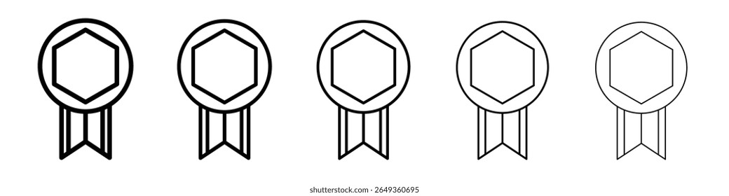 ícone de medalha Design plano em fundo isolado