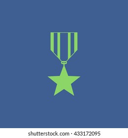 medal icon. Flat design style EPS 10