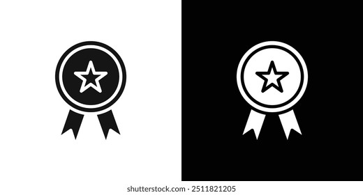 medal icon Flat fill set collection