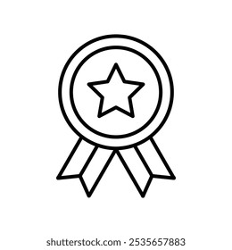 ícone de medalha Símbolo isolado do logotipo plano