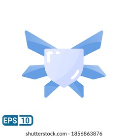 icono de medalla en estilo plano aislado en fondo blanco. EPS 10