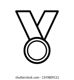 Medal icon flat trendy