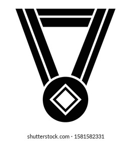 medal icon glyph vector design