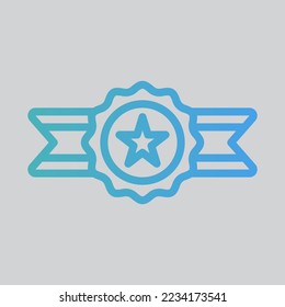 Medal icon in gradient style, use for website mobile app presentation