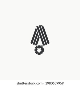 Medal icon graphic design vector illustration