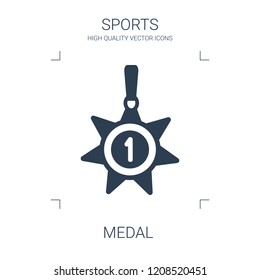 medal icon. high quality filled medal icon on white background. from sports collection flat trendy vector medal symbol. use for web and mobile