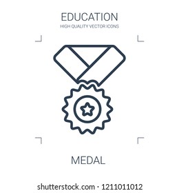 medal icon. high quality line medal icon on white background. from education collection flat trendy vector medal symbol. use for web and mobile