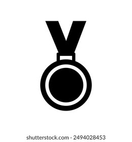 Medal icon illustrated on background