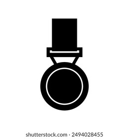 Medal icon illustrated on background