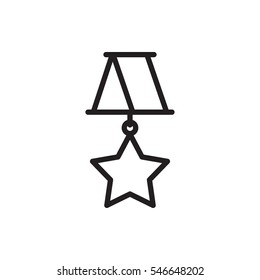 medal icon illustration isolated vector sign symbol