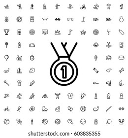 Medal icon illustration isolated vector sign symbol. sports icons vector set.