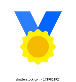 medal icon, illustration vector. suitable for many purposes.
