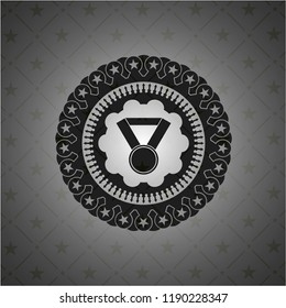 medal icon inside retro style black emblem