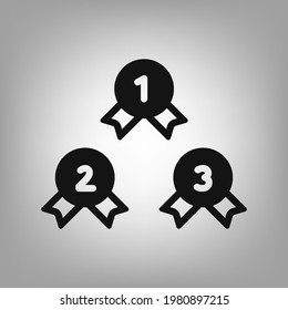 Medal icon for the interface of applications, games.