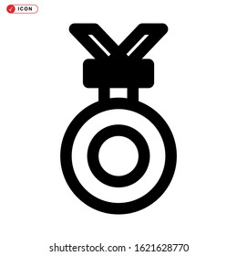 medal icon isolated sign symbol vector illustration - high quality black style vector icons
