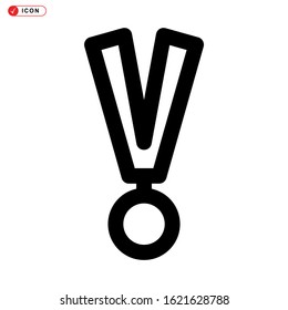 medal icon isolated sign symbol vector illustration - high quality black style vector icons

