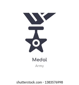 medal icon. isolated medal icon vector illustration from army collection. editable sing symbol can be use for web site and mobile app