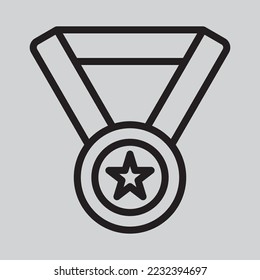 Medal icon in line style, use for website mobile app presentation