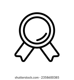 vector de línea de icono de medalla